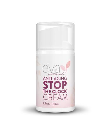 Eva Naturals Stop the Clock Anti-Aging Cream (1.7oz) - Face Moisturizer Visibly Reduces Wrinkles  Facial Skin Care Products With Glycolic - Moisturizer for Face - Premium Quality Face Cream - Buy Online on GoSupps.com