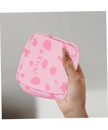Healifty 6 pcs Travel Tampon Sanitary Pouch - Cute Pink Portable Period Pad Bags for Menstrual Care and Makeup - Cartoon Pattern Nursing and Lipstick Storage - 13X11.5X4.5CMx3pcs - Buy Online on GoSupps.com