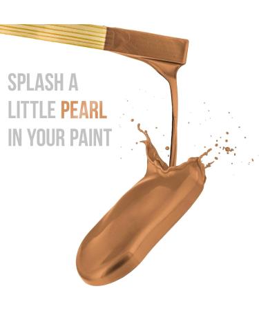 U.S. Art Supply Jewelescent Coffee Brown Mica Pearl Powder Pigment 3.5 oz (100g) - Metallic Color Dye for Paint, Epoxy, Resin, Soap, Slime Making, Makeup & Art - Cosmetic Grade - Buy Online on GoSupps.com