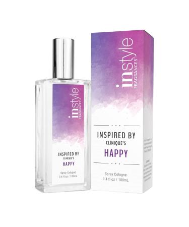 Instyle Fragrances | Inspired by Clinique's Happy | Women s Eau de Toilette | Vegan  Paraben Free  Phthalate Free | Never Tested on Animals | 3.4 Fluid Ounces Happy 3.40 Fl Oz (Pack of 1)