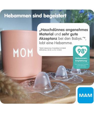 MAM Still Hood Size L ( 23 mm) - 2 Set Extra Soft Nipple Protection for Maximum Skin Contact & Breastfeeding Comfort - Buy Online on GoSupps.com