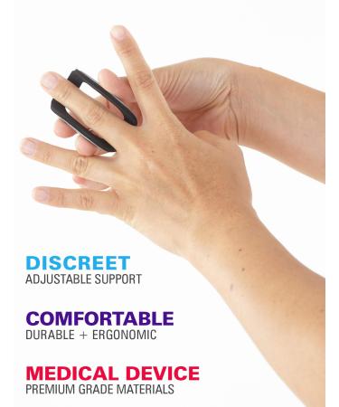 Neo G Finger Splint | Easy-Fit Support for Trigger Finger & Mallet Finger | Class 1 Medical Device | Medium Gray - Ideal for Sports Injuries - Buy Online on GoSupps.com