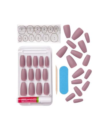 KISS Gel Fantasy 'Stick Together' Dark Pink Press-On Nails Kit with Mega Adhesive Tabs and Pink Gel Glue - Includes Manicure Stick, Mini File, and 28 Fake Nails - Buy Online on GoSupps.com