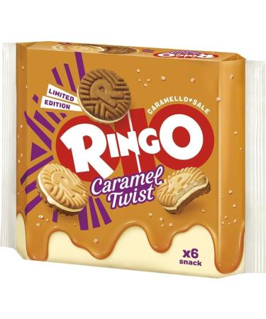  Italian Gourmet E.R. Ringo Caramel Twist Lot of 12 cookies topped with salted caramel cream 165 g Each package contains 6 individual servings + Gourmet Italian Tomato Pulp Tomato Pulp 400 g - Buy Online on GoSupps.com