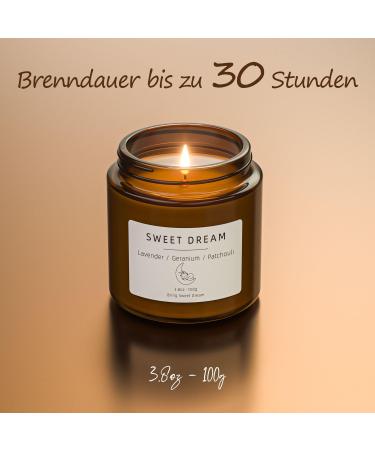 Relaxing Lavender Fragrance Candle Gift Set - Perfect 30th Birthday Present for Women | 60 Hours Burn Time in Elegant Glass - Buy Online on GoSupps.com