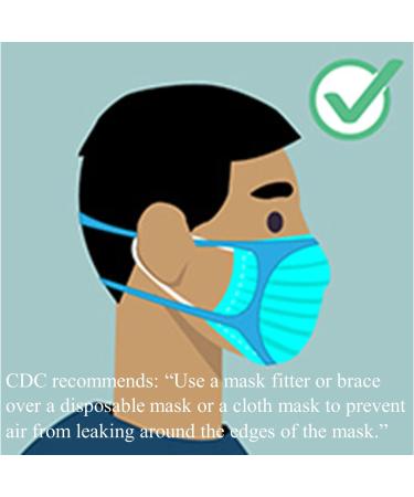 LM Face Mask Brace - Seals Surgical Mask Edges, Reduces Fogging, Quality Tested in US Lab - Buy Online on GoSupps.com