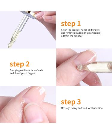 Nail Cuticle Oil for Nail Care - Peach Cuticle Oil with Organic Vitamin E & B Cuticle Oil for Nails Nail Oil Soothe Moisturize with Dropper Design to Prevent Nail Cracking and Dry - Buy Online on GoSupps.com