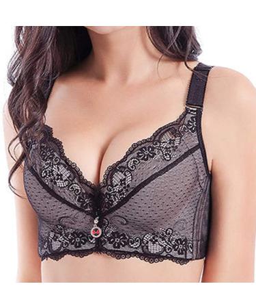 Extra-Elastic Bra Sports Top for Women - Breathable Plus Size Adjustable Bustier (Black 48B) - International Shipping Available - Buy Online on GoSupps.com