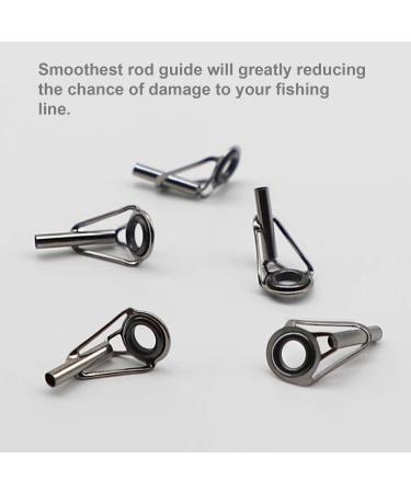 Thkfish Fishing Rod Repair Top Rings - 80 Piece Stainless Steel & Ceramic Tip Tops | High Quality Fishing Rod Parts - Buy Online on GoSupps.com