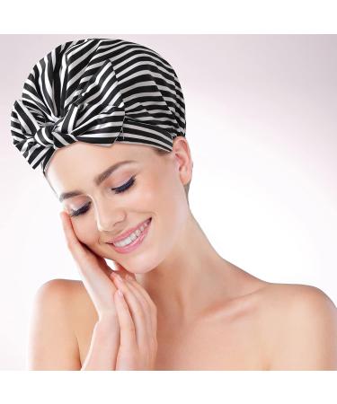 Waterproof Shower Cap Set - Reusable & Adjustable for Women | Double Layer Protection | Ideal for Long & Short Hair | Set of 3 - Buy Online on GoSupps.com