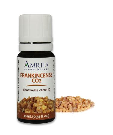 Amrita Aromatherapy Frankincense CO2 Essential Oil 100% Pure Undiluted Boswellia carteri Therapeutic Grade Premium Quality Aromatherapy Oil Tested & Verified 10ML