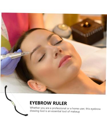 Hemoton 2pcs Bow Eyebrow Ruler Measuring Tool Stainless Steel Eyebrow Trimming Positioning Ruler - Buy Online on GoSupps.com