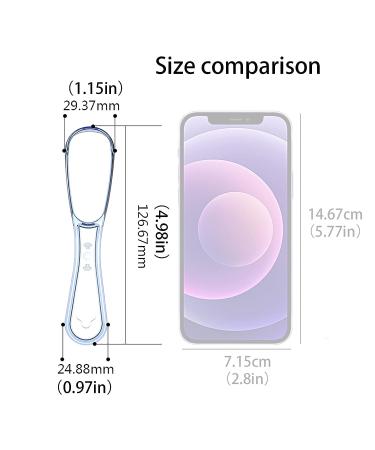 Reusable Food Grade Silicone Tongue Scraper for Adults & Kids - Fight Bad Breath - BPA Free - Clear - Buy Online on GoSupps.com