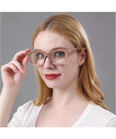 Retro Oversized Square Glasses Frames | Blue Light Blocking Reading Eyewear for Computer Use - Buy Online on GoSupps.com