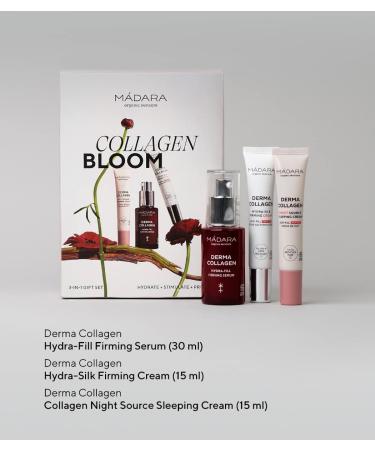 M DARA Organic Skincare | Firming Collagen Trio 60 ml Serum Day & Night Cream to Boost Skin Firmness Radiance and Youthfulness - Buy Online on GoSupps.com