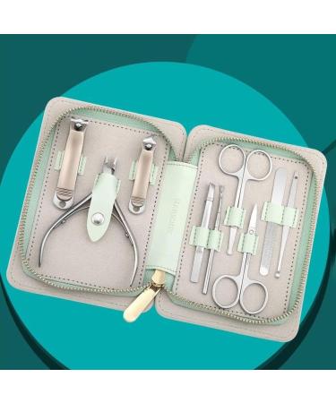Nail Clipper Set 9-Piece Stainless Steel Nail Set Home Professional Pedicure Nail Set Portable Travel Beauty Set with Portable Fashion Bag Nail Clipper Kit (Color : Blu) - Buy Online on GoSupps.com