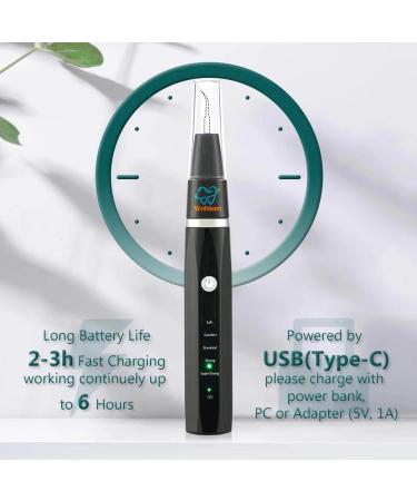 Wohlsen Tooth Cleaning Set - 5 Intensities IPX7 Waterproof Low Noise USB & LED Display - Ideal for Home & Travel - Buy Online on GoSupps.com