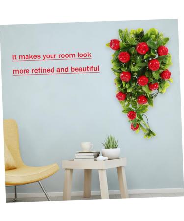 ABOOFAN 2pcs String Simulated Fruit Hanging Ornaments Garland Home Decor Hanging Teardrop Wreath Artificial Fruit Swag Artificial Hanging Fruit Simulation Fruit Fake Fruit Vine Rattan - Buy Online on GoSupps.com