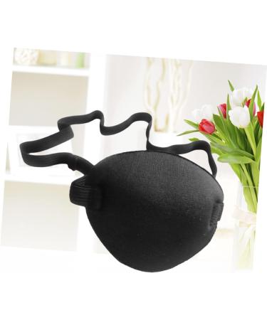 Gogogmee 2pcs Lazy Eye Cover Single Eye Adjustable Eye Patch Pirate Eye Patches for One Eye Patch Black - Buy Online on GoSupps.com