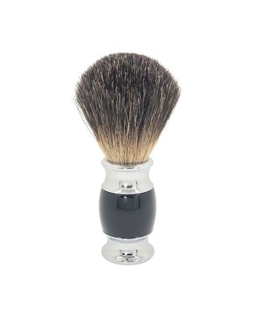 CSB Black Badger Handmade Shaving Brush with Pure Black Handle - Shaving Brushes for Men (Black)