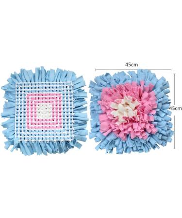 Sniffing Carpet Dog Smell Training Mat | Ieuumler 45x45cm | Blue & Pink | Ideal for Pet Dogs & Cats - Buy Online on GoSupps.com