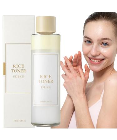 Rice Toner Natural Rice Face Toner Smoothing Toner for Face Pore Minimizer Skin Toner for Face 150ML Moisturising Facial Toner for Dry Niacinamide Essence Toner Redness & Exfoliating Skin Toner-1pc