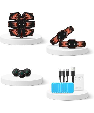 GROSBEAK EMS Muscle Stimulator ABS Trainer - Orange - Buy Online on GoSupps.com