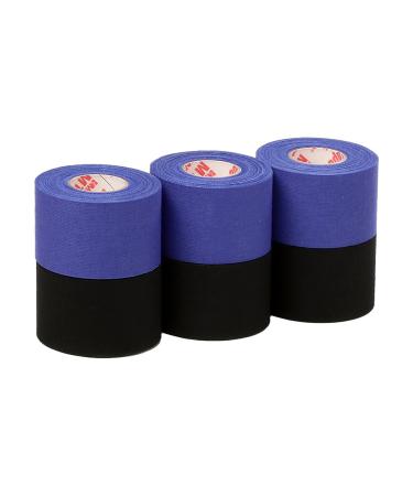 Mueller Athletic Tape Sports Tape Blue and Black 6 rolls