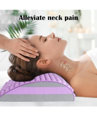 Align Neck and Back Extensor Neubleben - 2 in 1 Back Massage Device & Neck Stretcher for Pain Relief - Back Trainer & Stretch Device in Violet - Buy Online on GoSupps.com