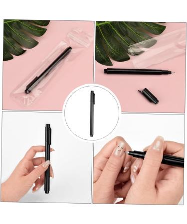 Healeved 1pc Nail Art Pen Nail Painting Brush Skin Marking Pen Fine Line Art Pens Nail Art Beauty Tool Mark Pen Drawing Line Pen Nail Salon Pen Manicure Black Painted Paint Pen Plastic - Buy Online on GoSupps.com