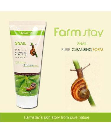 K-Musculo FARMSTAY Snail Pure Cleansing Foam 180ml - Best International Shipping | Shop Now - Buy Online on GoSupps.com