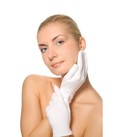 Anezus 12 Pairs Cotton Gloves for Dry Hands - Medium Size | Ideal for Eczema, Moisturizing, Coin and Jewelry Handling - Buy Online on GoSupps.com