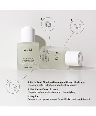 OUAI Scalp & Hair Treatment Bundle Serum - 2 Fl Oz. -  and Masque for Moisturized - 8 Fl Oz. - Buy Online on GoSupps.com