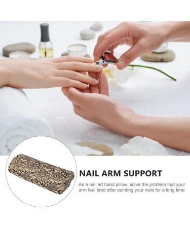 KALLORY Floral Pillows 2 Pieces Nail Arm Rest Professional Nail Hand Rest Cushion Lace Manicure Pillows Tool for Salon Home Use Floral Throw Pillows - Buy Online on GoSupps.com