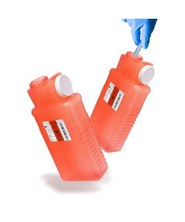 Post Medical 2.5-Gallon Sharps Container - Pack of 6 - Translucent Red