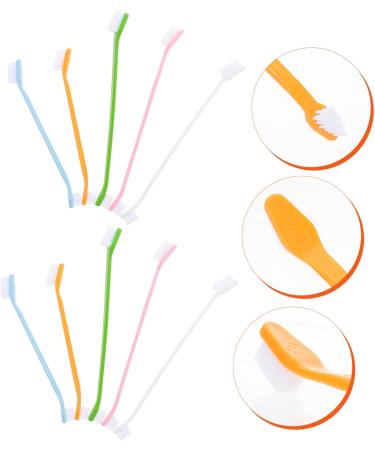 FOMIYES 20 pcs Cat Nylon Pet Puppy Teeth Tooth Oral Supplies Cleaning Handheld Small Portable Clean Brush 1 count (Pack of 1) Assorted Colorx2pcs - Buy Online on GoSupps.com