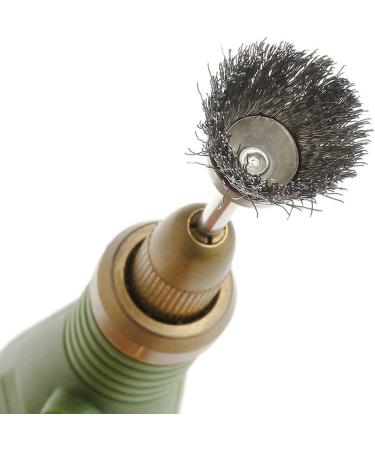 JOYKK 3Pieces Steel Wire Wheel Brush Head Abrasive Deburring Drilling Tools Bowl-shape - Silver - Buy Online on GoSupps.com