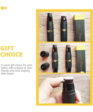 Mipcase Beard Dye Stick Mustache Pen Concealer for Men 2-in-1 Bearded Filler Men Bearded Shaping Tool Shaper medium Dark Brown - Buy Online on GoSupps.com