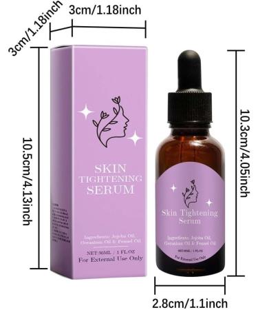 Skin Tightening Serum Anti-Aging Firming Serum Jojoba Geranium Oil & Fennel Oil Fennel Oils for Face Natural Skincare Hydrates Skin Anti-Aging Miracle Facial Moisturizer (30ML 3PC) - Buy Online on GoSupps.com