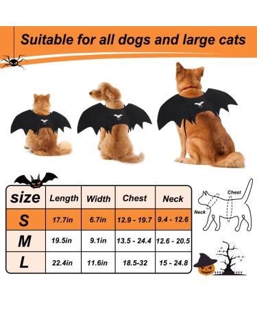 Shop Vivifying Bat Wing Cat Costume - Adjustable Halloween Wings with Pumpkin Bell | Perfect Cat Cosplay Decoration - Buy Online on GoSupps.com