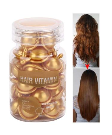 Buy Premium Hair Care Vitamin Capsules for Frizz Control & Moisture - Anti-Dryness Essential Oil for Healthy Hair - Buy Online on GoSupps.com