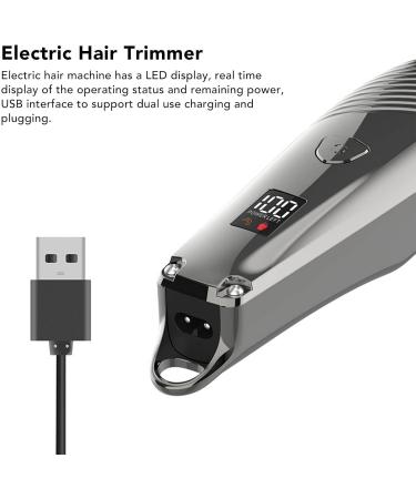 Hair Clippers for Men | USB Rechargeable Waterproof Ergonomic Electric Hair Trimmer with LED Display | Quiet Groin & Manscape Trimmer - Buy Online on GoSupps.com