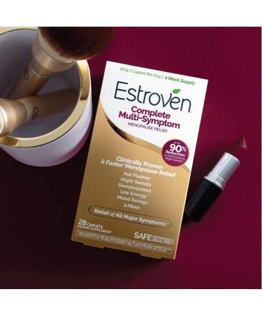 Estroven Complete Menopause Relief 28 Vegetarian Caplets - Natural Relief for Symptoms - Buy Online on GoSupps.com