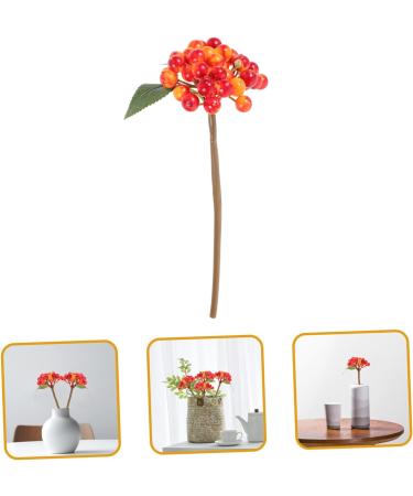 Artibetter 5pcs Christmas Ornaments Christmas Berry Twigs Xmas Floral Arrangements Christmas Tree Berries Red Berry Arrangement Wreath Artificial Berry Xmas Berries Bouquet Soft Pvc Spray Orange 27.00X11.00X11.00CM - Buy Online on GoSupps.com
