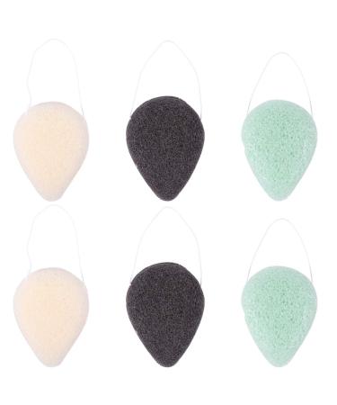 FRCOLOR 12 Pcs Natural Makeup Remover & Face Washing Sponges - Bamboo Charcoal | Gentle Cleaning Pads & Applicators - Buy Online on GoSupps.com