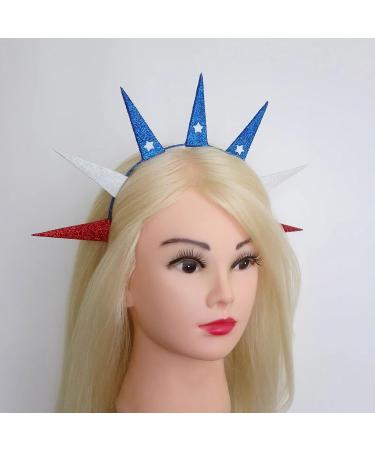amangul Independence Day Adult Hairband with Shinning Sequins Glitter Powder 4th of July Headband Carnivals Sequins Hair Hoop - Buy Online on GoSupps.com