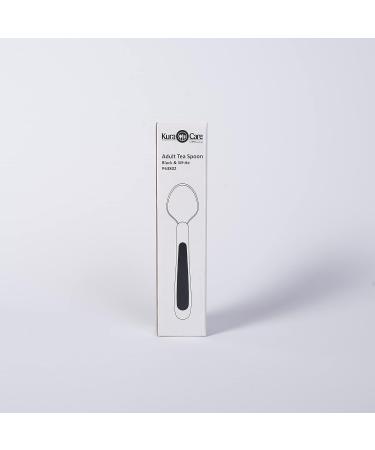 NRS Healthcare Kura Care Easy Grip Adult Teaspoon White & Black - Buy Online on GoSupps.com