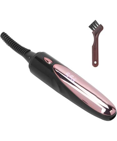 Verdant Touch Portable Electric Eyelash Curler Heated Electric Eyelash Curler Rechargeable Portable Silicone Brush Head for Women Black - Buy Online on GoSupps.com