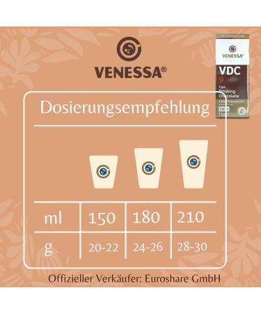  Venessa Venessa VDC 9 Drinking Chocolate 5 x 1 kg 9% premium cocoa and milk cocoa powder for vending machines lightly sweetened pleasant - Buy Online on GoSupps.com