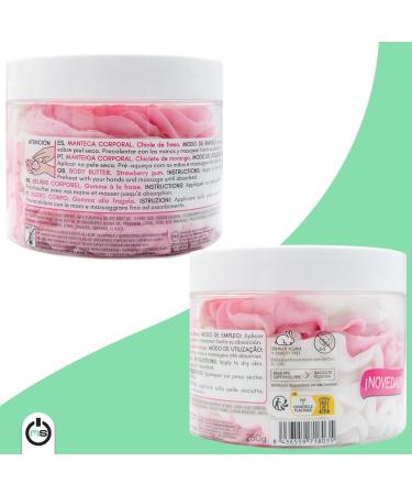 The Fruit Company Strawberry Chewing Gum Body Butter 300ml Super Moisturizing Body Cream Vegan Formula - Buy Online on GoSupps.com